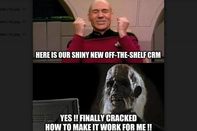 shiny CRM